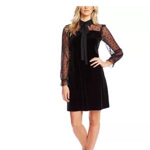 NWOT Cece Collared Velvet A-Line Dress Macys sz 8